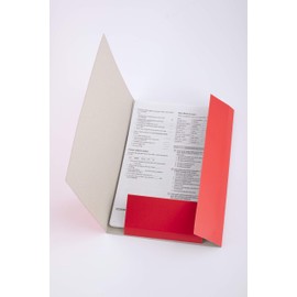 D.RECT | Folders for Paperwork | Cardboard Files | Folders with Elastic Band | Document Organiser | Folder for School - Office - Home | Pack of 10 Pieces ( 5 x 2 ) | 3 Flaps | Size: A4 | Colour: Mix