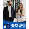 BelroseHom 3 Pack ID Badge Holder with Double-Sided Clear Windows,