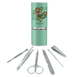 Wembley Leaping with Joy Fraggle Rock Stainless Steel Manicure Pedicure Grooming Beauty Care Travel Kit