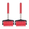 2pcs Telescopic Back Massage Roller Stainless Steel Rolling Back Massager