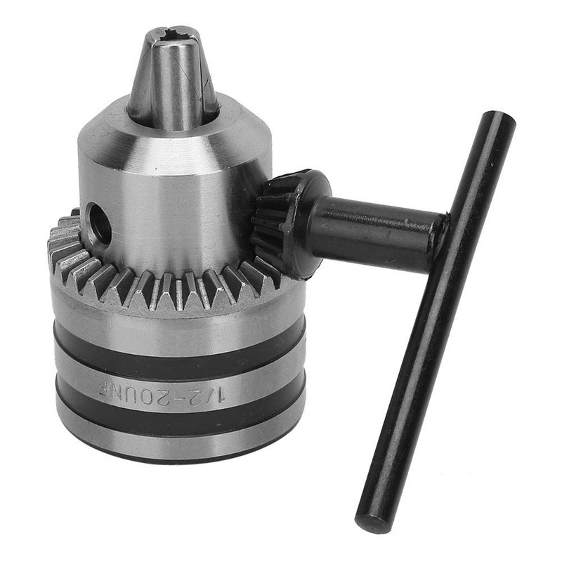 3.0-16MM 1/2-20UNF Drill Chuck,Key Type Drill Chuck with Round Shank