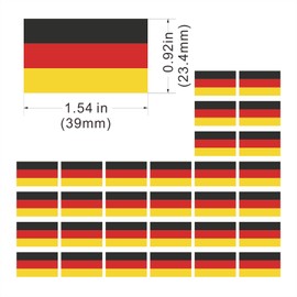 Womaha 30 Temporary Germany Flag Tattoos Fans Face Tattoo Stickers for Adults Kids Group Activity Props