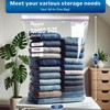 Peware Large 5 Gallon Storage Bags with Double Zippers, Plastic