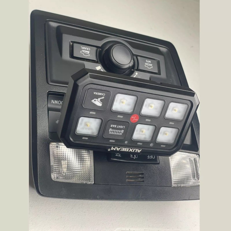 auxbeam 3rd Gen Tacoma Overhead Console Mounting Auxbeam 8 Gang