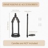 Walasis Candle Sconces Black Wall Decor - Gothic Dark Mirror