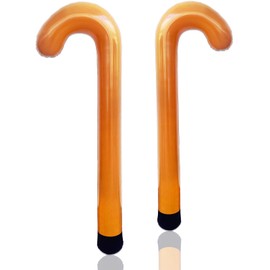 2 Pcs Large Inflatable Toy Canes,Funny Old Age Costume Props,Inflatable Cane Props for Kids 100 Days of School,Senior Retirement Old Age Costume Props
