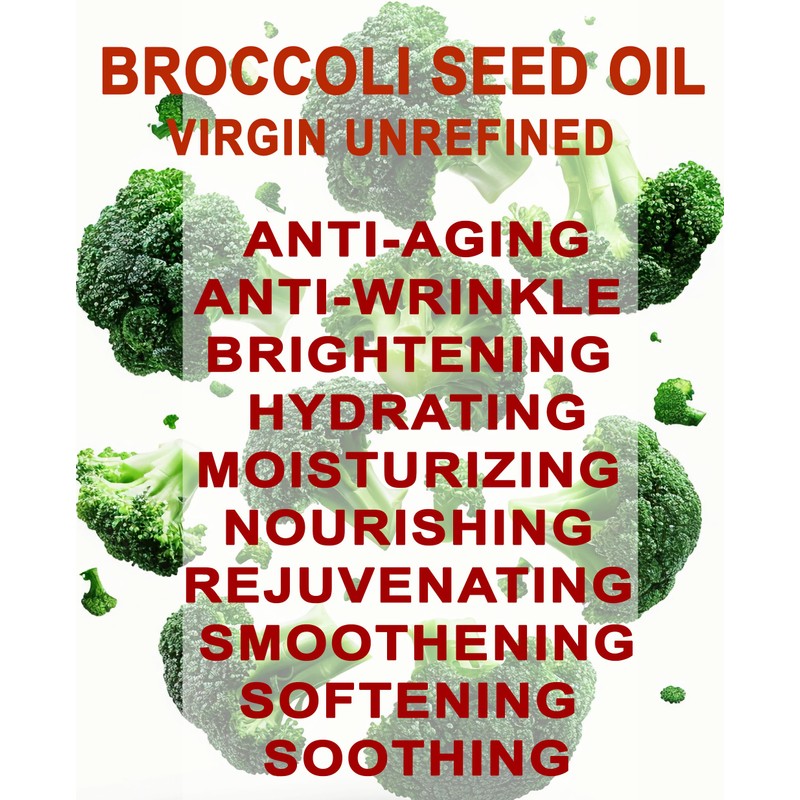Botanical Beauty BROCCOLI OIL 100% Pure Natural VIRGIN UNREFINED Cold-Pressed