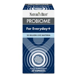 Nature’s Best ProBiome Everyday+ - 25 Billion Live Bacteria - Delayed Release Capsules - 30 Capsules (1 Month Supply)