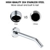 RAINREVIVE 10 Inch Shower Arm with Flange and Stabilizer Bracket,