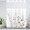 Tititex No Hooks Snap in Liner Aesthetic Blooming White Flowers