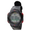 Clefer TS-D153-RD Digital Men's Waterproof Stopwatch with Urethane Strap, Black,