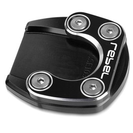 Motorcycle Side Stand Kickstand Enlarge Compatible with Rebel CMX300 CMX500 2017-2023 Compatible with Rebel 500 300 2017-2023 Black