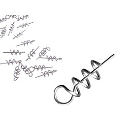 Toasis Fishing Centering Pin 16mm/26mm/33mm/42mm Soft Lure Bait Spring Twist Lock (SS-16mm-100pcs)