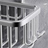 Hanging shower rack, bathroom storage rack, shampoo bracket, Space Aluminum