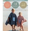 molis&co. Bath Poncho for Children Aged 3-4 Years Stripes. Hooded
