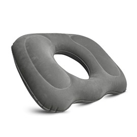 EULAPGOE Inflatable Orthopaedic Cushion Seat Cushion, Inflatable Orthopaedic Cushion for Long Sitting on Office Chairs, Hemorrhoids Seat Cushion, Inflatable for Office Chair, Wheelchair (Grey)
