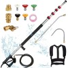 "24FT Telescopic Gun High Pressure Cleaner"Color: as picture Color