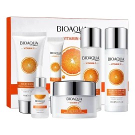 Kit Bioaqua Vitamina C + Ácido Hialurónico – Antimanchas, Iluminador y Rejuvenecedor Facial