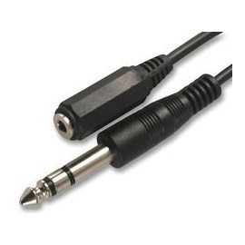 Aptii 6.35mm Stereo Jack Male to Female 3.5mm cable lead 1.8m