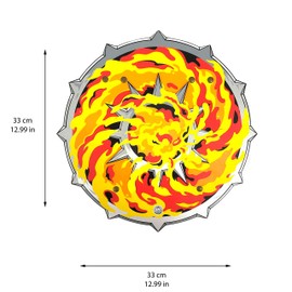 Liontouch Flame Shield for Kids | Medieval Pretend Play Toy in Foam for Children with Roaring Fire Theme | Safe Weapons & Battle Accesory for Dress Up, Cosplay & Costumes