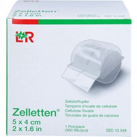 Nail Wipes - Cellulose Swaps of the roll, 300 pcs. in tranparent dispenser