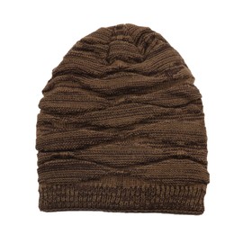 Hcimooy Slouchy Beanie for Men Winter, Knit Slouchy Thick Skull Cap Oversized Long Slouch Beanie Cap (Khaki)