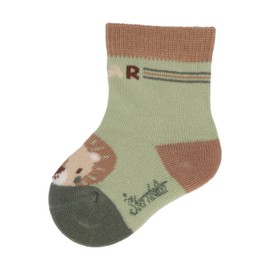 Sterntaler Baby Socks Pack of 3 Lion for Boys - Baby Socks with Motifs - Socks for Babies in Set Lightweight, Flexible and Durable, Pale Green
