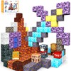Magnetic Blocks-Build Mine Magnet World: Magnetic Tiles Cubes Building Blocks