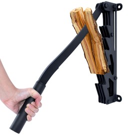 Meyoppm 2025 New Wall Mounted Kindling Splitter, Metal Manual Fire Wood Kindling Splitter with Extended Handle, Portable Log Splitter for Indoor and Outdor Use