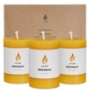 AGLARY 3PCS Beeswax Pillar Candles,Large Handmade Pure Beeswax Candle,Long Lasting