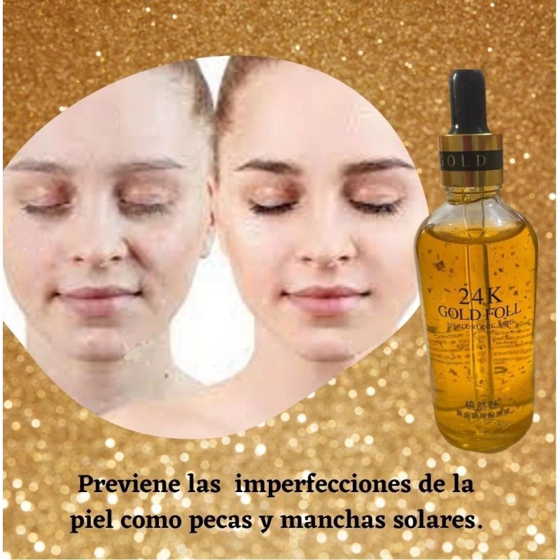 Nat 2x1 Serum Suero De Oro 24k Con Ácido Hialurónico