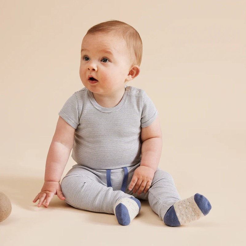 Wilson & Frenchy Organic 3 Pack Baby Socks - Rain