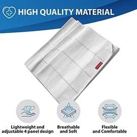 ORTONYX 12" Abdominal Binder Unisex /Postpartum Post-operative Post-surgery wrap - White, XL