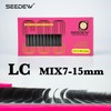 SEEDEW LC Curl Lash Extensions, MIX7-15mm LC Curl 0.07mm 16