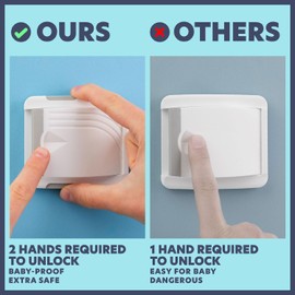 Todays Kids Sliding Glass Door Lock (4 Pack) - Child Proof Lock for Sliding Door, Easy to Install Sliding Window Lock - Strong Adhesive Sliding Door Security Lock, Window Locks & Sliding Door Lock