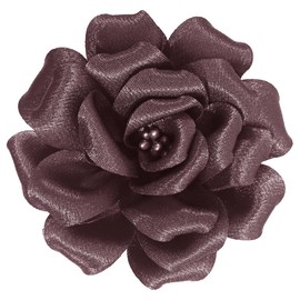 Mecool Rose Hair Clip Party Wedding Brooch Corsage Hair Head Clip Headpiece Flower Hair Pin Rose Hair Barrette Accessories for Women Girls Cameo Brown