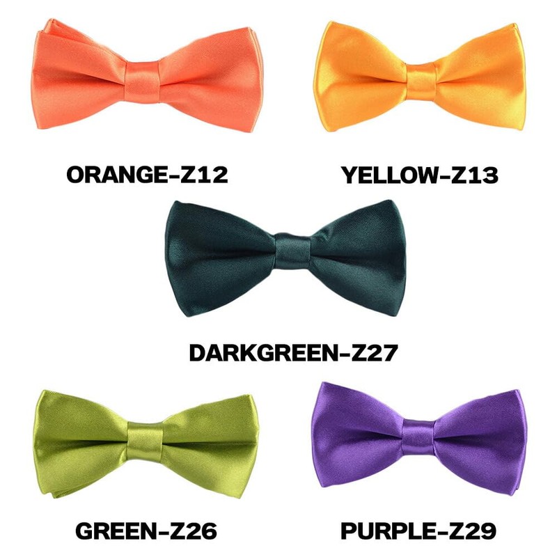 CLARAH ba171226288 Kids' Bowtie, Boy, Plain, Formal, Kids, Easy Hook,