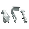 LONGRUNFORU 6 inch Caster Brake Kit, Tread Lock, Zinc Plated