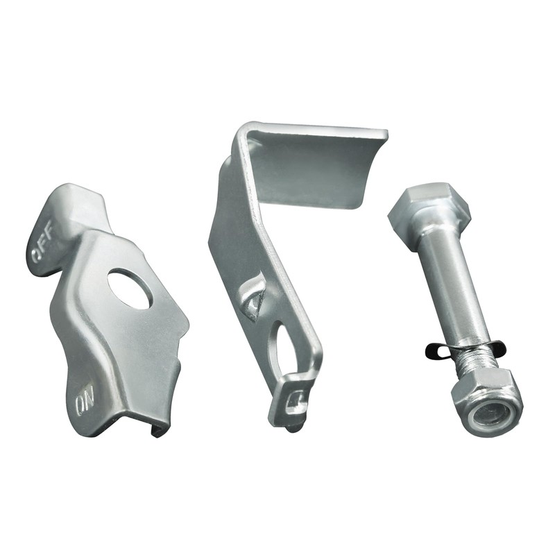 LONGRUNFORU 6 inch Caster Brake Kit, Tread Lock, Zinc Plated