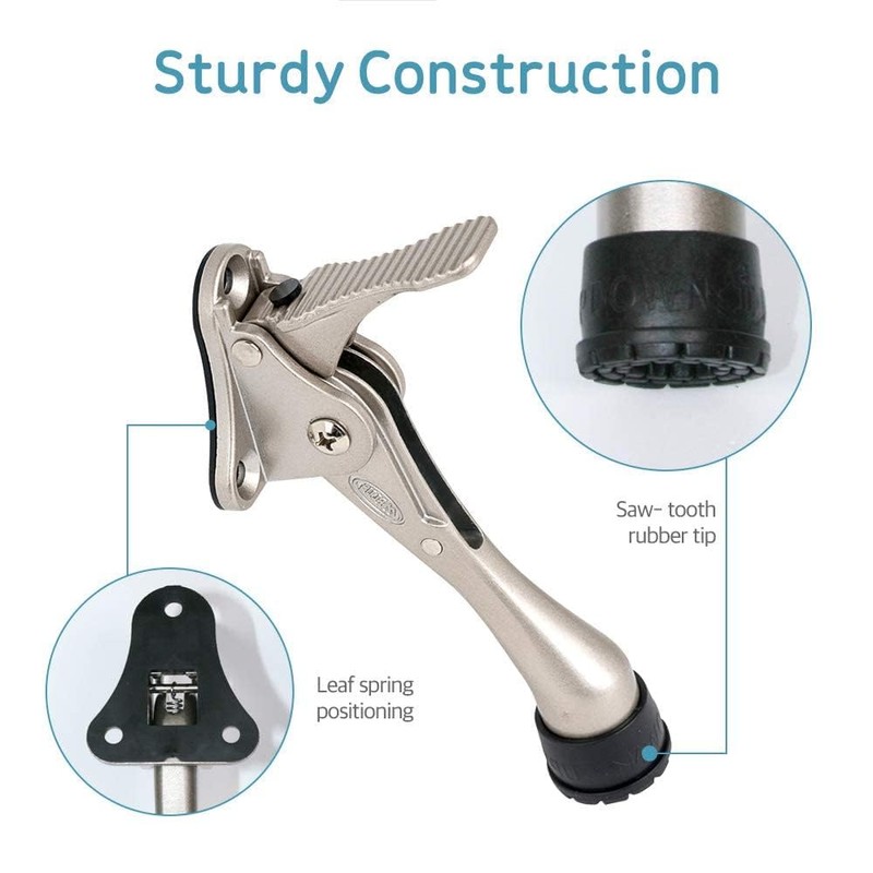 CG PLUS Door Stopper, One-Touch semi-Automatic Metal Door Stopper, with