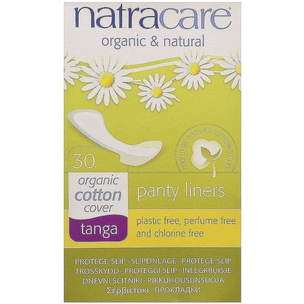 Natracare Natural Organic Thong Style Panty Liners -- 30 Pads