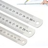 5pcs Stainless Steel Ruler - 15cm Straight Edge Metal Measuring