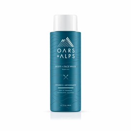 Oars + Alps Mens Moisturizing Body and Face Wash, Skin Care Infused with Vitamin E and Antioxidants, Sulfate Free, Aspen Air, 1 Pack