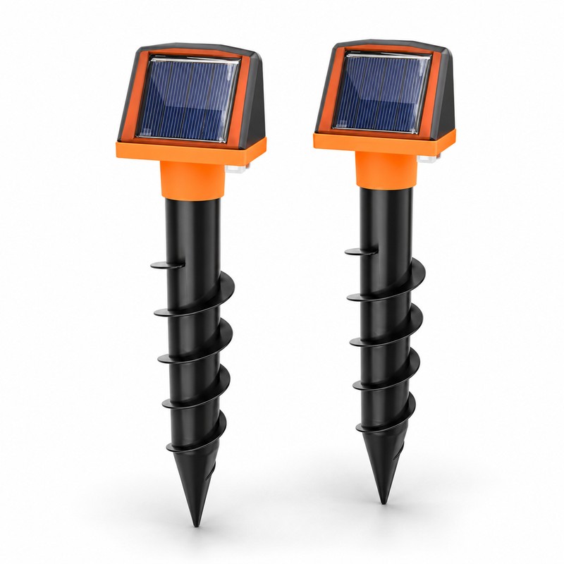 Solar Animal Repeller for Lawns and Gardens - Double-Sided Solar