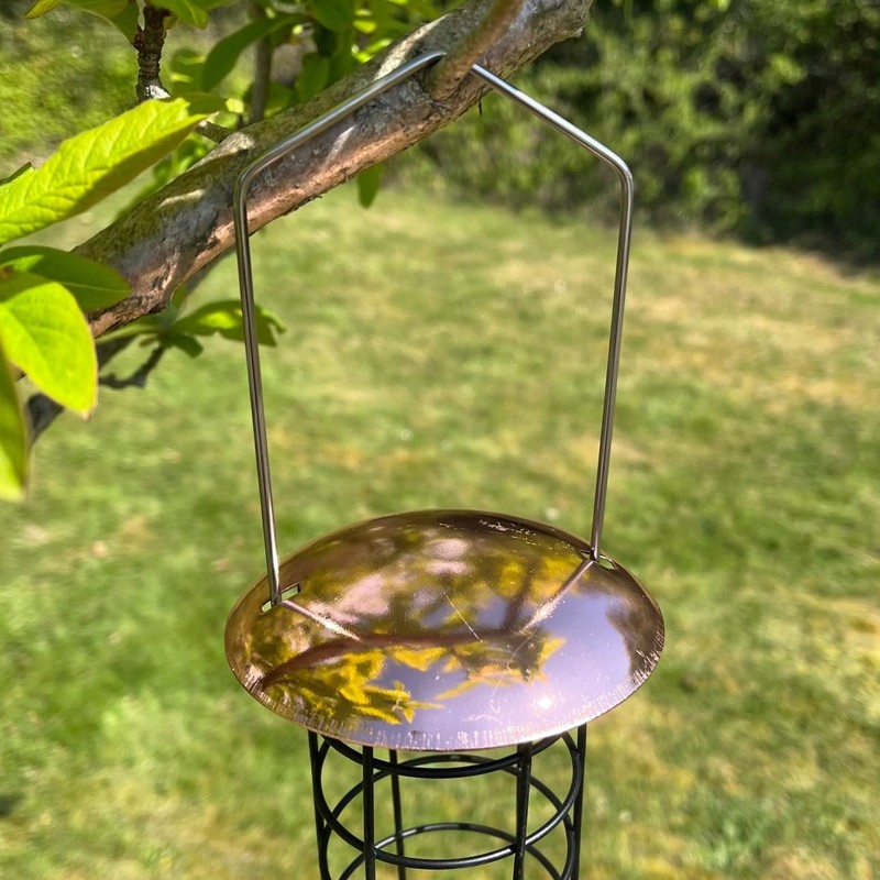 Copper Style Hanging Wild Garden Bird Suet Fat Ball Feeder