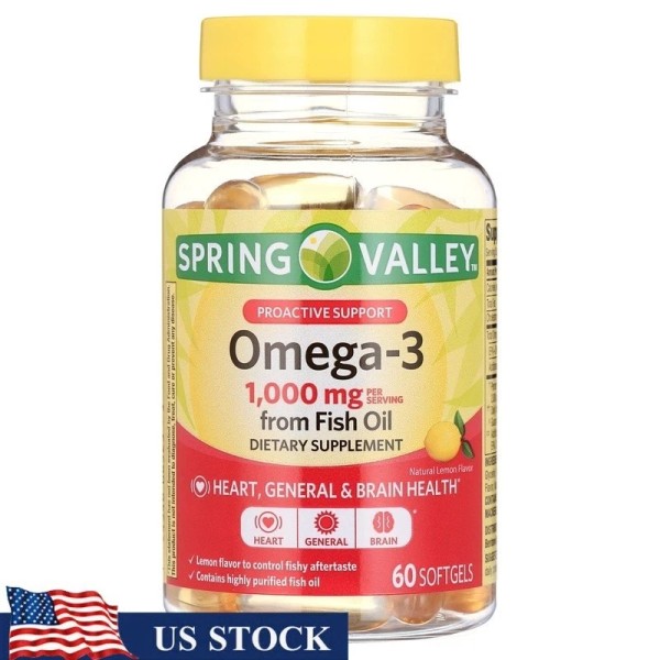 Unbranded Proactive Support 3 Fish Oil Dietary Supplement Softgels 1000