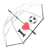 Happy Rain Golf I Love Football Umbrella Right