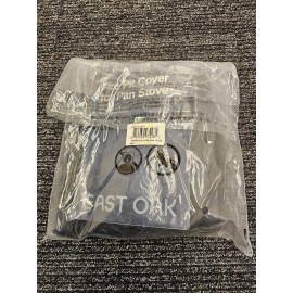 East Oak 17'' Fire Pit Cover for Outdoor Smokeless Firepit 500D Heavy Black