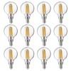 FLSNT 60W Equivalent LED Globe Candelabra Bulbs, Dimmable G16.5 LED