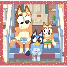 Clementoni Bluey Puzzle 3 x 48 Pieces - Puzzle 32 x 22 cm for Children from 5 Years - Colourful Children's Puzzle with Special Luminosity and Colour Intensity 25308